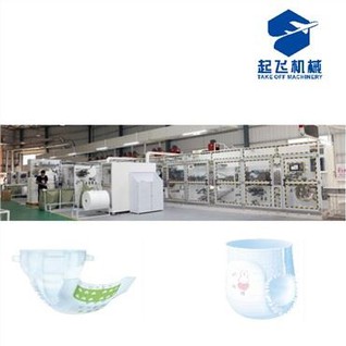 Sauskelnių gamybos mašina