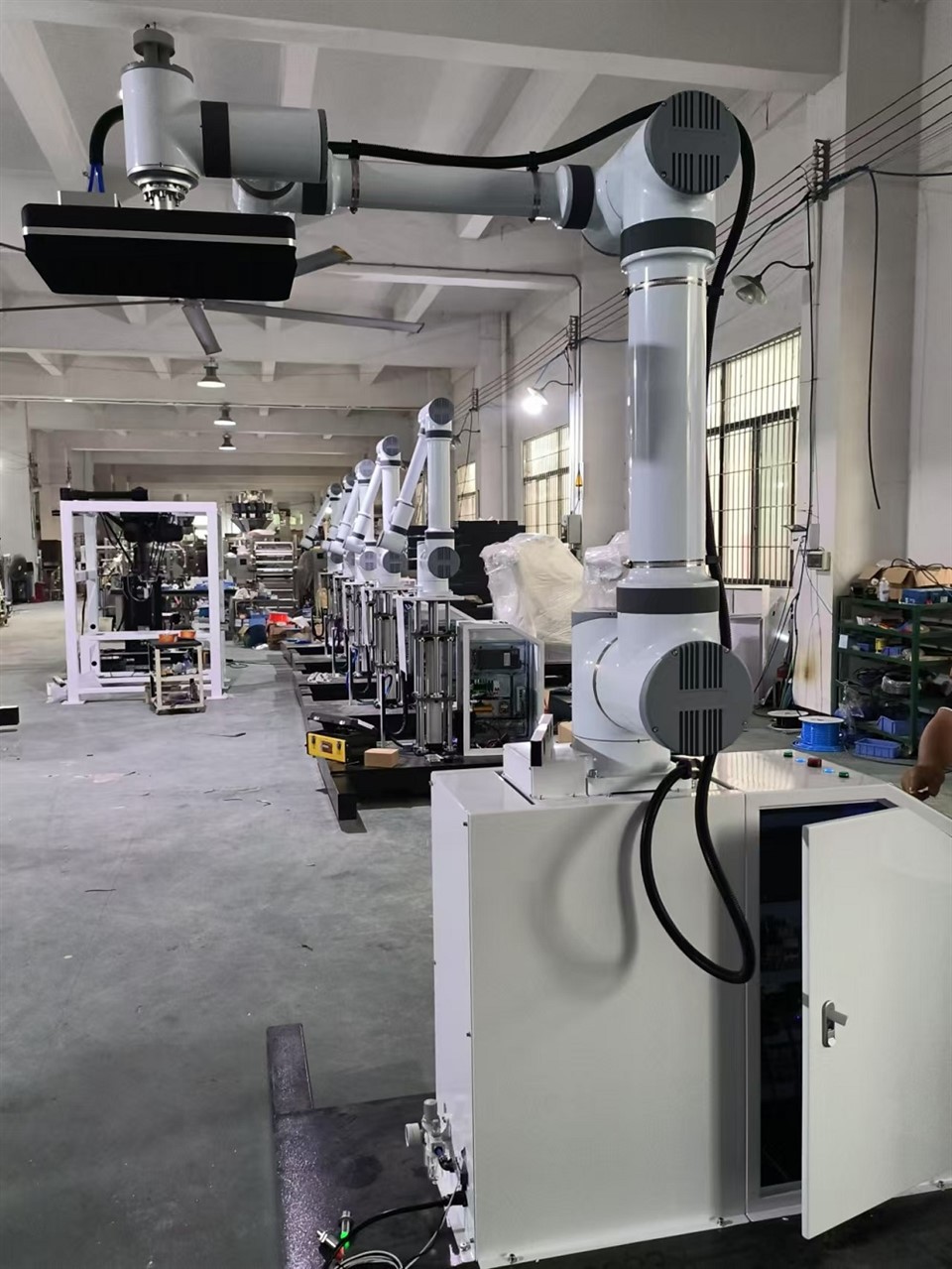 Kartono paletizavimo robotas ar kobotas